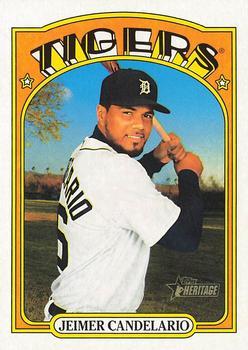 #389 Jeimer Candelario - Detroit Tigers - 2021 Topps Heritage Baseball