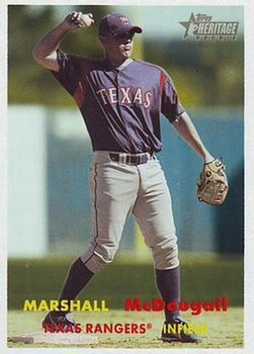 #389 Marshall McDougall - Texas Rangers - 2006 Topps Heritage Baseball