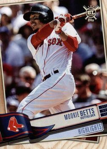 #389 Mookie Betts - Boston Red Sox - 2019 Topps Big League Baseball