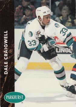 #389 Dale Craigwell - San Jose Sharks - 1991-92 Parkhurst Hockey