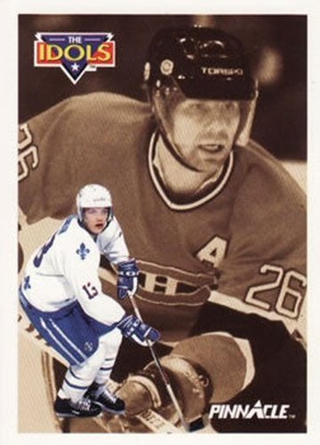 #389 Mats Sundin / Mats Naslund - Montreal Canadiens / Quebec Nordiques - 1991-92 Pinnacle Hockey