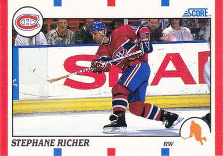 #38 Stephane Richer - Montreal Canadiens - 1990-91 Score Hottest and Rising Stars Hockey