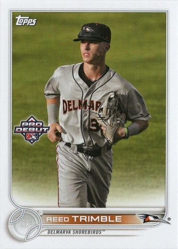 #PD-38 Reed Trimble - Delmarva Shorebirds - 2022 Topps Pro Debut Baseball