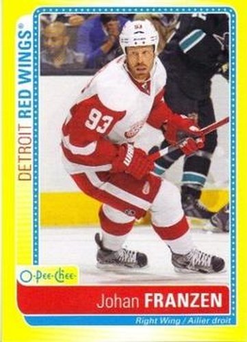#S-JF Johan Franzen - Detroit Red Wings - 2013-14 O-Pee-Chee Hockey - Stickers