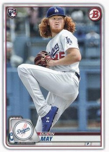 #38 Dustin May - Los Angeles Dodgers - 2020 Bowman Baseball