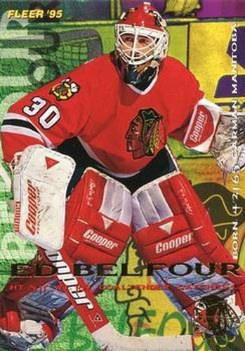 #38 Ed Belfour - Chicago Blackhawks - 1994-95 Fleer Hockey