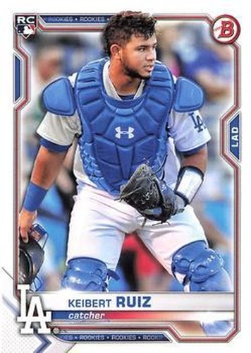 #38 Keibert Ruiz - Los Angeles Dodgers - 2021 Bowman Baseball