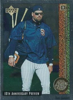#38 Ken Caminiti - San Diego Padres - 1998 Upper Deck - 10th Anniversary Preview Baseball