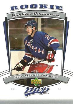 #338 Jarkko Immonen - New York Rangers - 2006-07 Upper Deck MVP Hockey