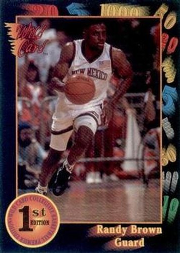 #38 Randy Brown - New Mexico State Aggies - 1991-92 Wild Card Basketball