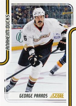 #38 George Parros - Anaheim Ducks - 2011-12 Score Hockey