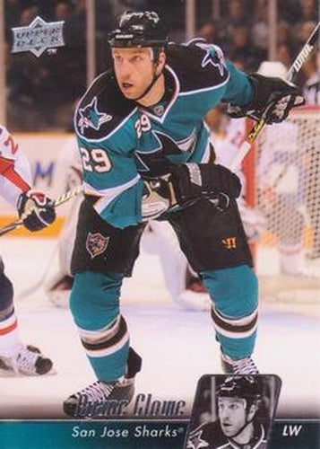 #38 Ryane Clowe - San Jose Sharks - 2010-11 Upper Deck Hockey