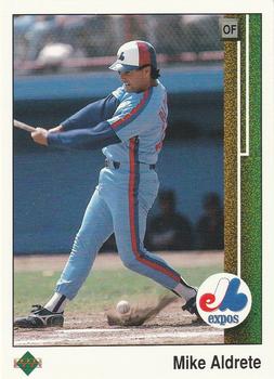 #738 Mike Aldrete - Montreal Expos - 1989 Upper Deck Baseball