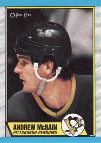 #38 Andrew McBain - Pittsburgh Penguins - 1989-90 O-Pee-Chee Hockey