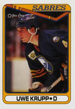 #390 Uwe Krupp - Buffalo Sabres - 1990-91 O-Pee-Chee Hockey