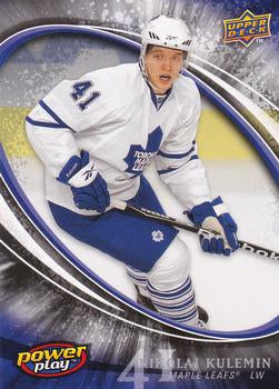 #390 Nikolai Kulemin - Toronto Maple Leafs - 2008-09 Upper Deck Power Play Box Set Hockey