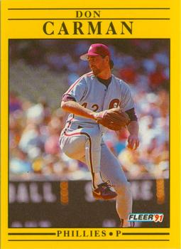 #390 Don Carman - Philadelphia Phillies - 1991 Fleer Baseball