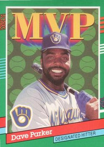 #390 Dave Parker - Milwaukee Brewers - 1991 Donruss Baseball