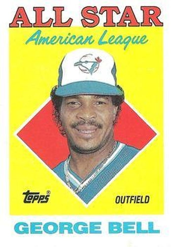 #390 George Bell - Toronto Blue Jays - 1988 Topps Baseball