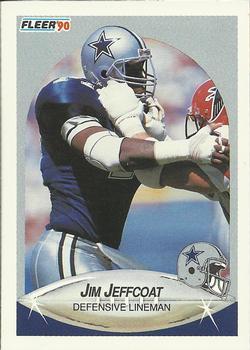 #390 Jim Jeffcoat - Dallas Cowboys - 1990 Fleer Football