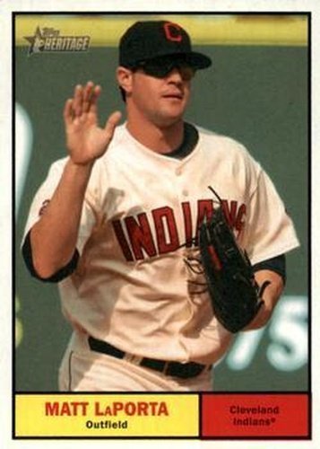 #390 Matt LaPorta - Cleveland Indians - 2010 Topps Heritage Baseball
