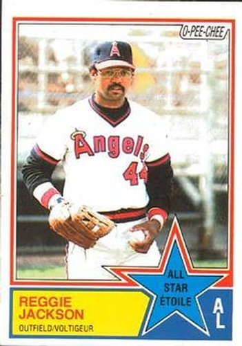 #390 Reggie Jackson - California Angels - 1983 O-Pee-Chee Baseball