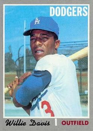 #390 Willie Davis - Los Angeles Dodgers - 1970 Topps Baseball