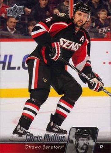 #390 Chris Phillips - Ottawa Senators - 2010-11 Upper Deck Hockey