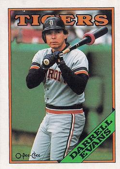 #390 Darrell Evans - Detroit Tigers - 1988 O-Pee-Chee Baseball