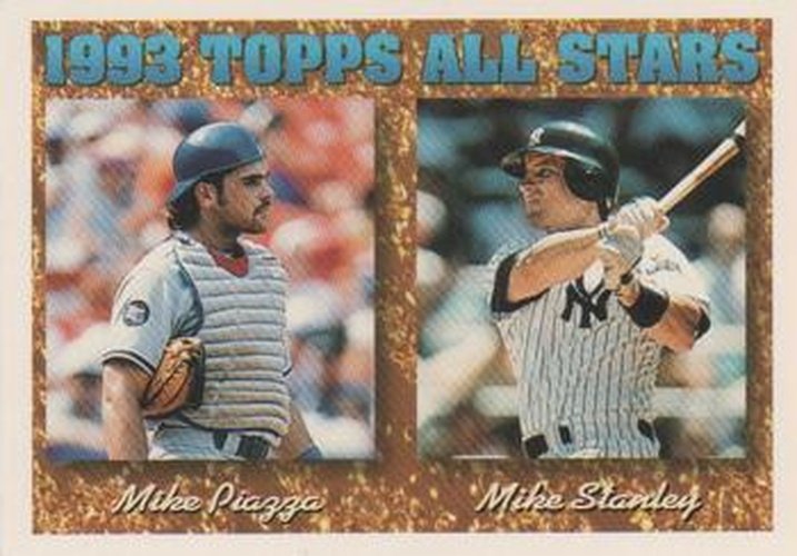 #391 Mike Piazza / Mike Stanley - Los Angeles Dodgers / New York Yankees - 1994 Topps Baseball