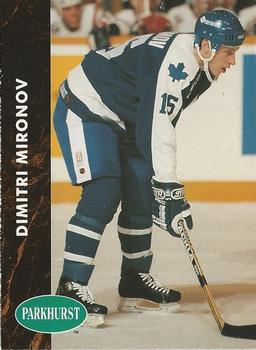 #391 Dmitri Mironov - Toronto Maple Leafs - 1991-92 Parkhurst Hockey