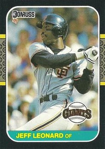 #391 Jeff Leonard - San Francisco Giants - 1987 Donruss Baseball