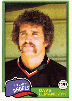 #391 Dave Lemanczyk - California Angels - 1981 Topps Baseball