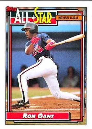 #391 Ron Gant - Atlanta Braves - 1992 Topps Baseball