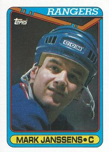 #391 Mark Janssens - New York Rangers - 1990-91 Topps Hockey