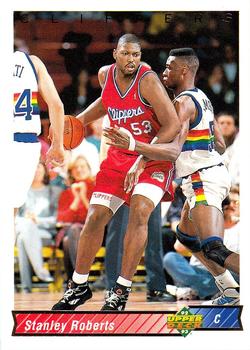#391 Stanley Roberts - Los Angeles Clippers - 1992-93 Upper Deck Basketball