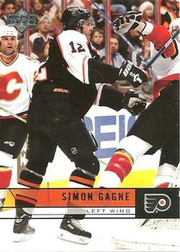 #391 Simon Gagne - Philadelphia Flyers - 2006-07 Upper Deck Hockey