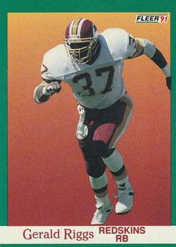 #392 Gerald Riggs - Washington Redskins - 1991 Fleer Football