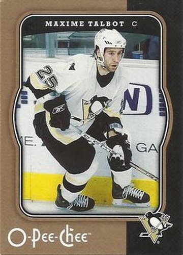 #392 Maxime Talbot - Pittsburgh Penguins - 2007-08 O-Pee-Chee Hockey