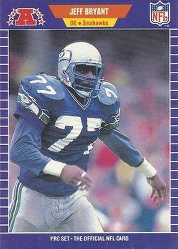 #392 Jeff Bryant - Seattle Seahawks - 1989 Pro Set Football