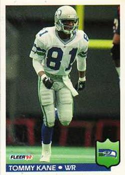 #392 Tommy Kane - Seattle Seahawks - 1992 Fleer Football