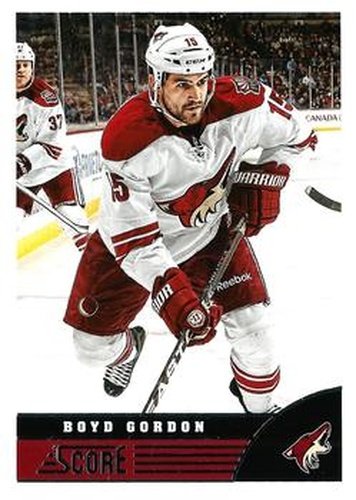 #392 Boyd Gordon - Phoenix Coyotes - 2013-14 Score Hockey