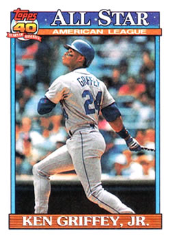 #392 Ken Griffey Jr. - Seattle Mariners - 1991 Topps Baseball