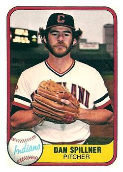 #392 Dan Spillner - Cleveland Indians - 1981 Fleer Baseball