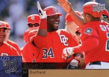 #392 Elijah Dukes - Washington Nationals - 2009 Upper Deck Baseball