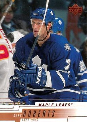 #392 Gary Roberts - Toronto Maple Leafs - 2000-01 Upper Deck Hockey