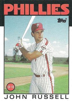 #392 John Russell - Philadelphia Phillies - 1986 Topps Baseball