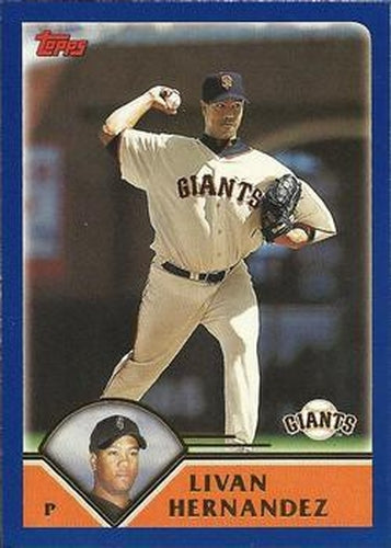 #392 Livan Hernandez - San Francisco Giants - 2003 Topps Baseball