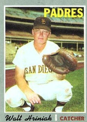 #392 Walt Hriniak - San Diego Padres - 1970 Topps Baseball
