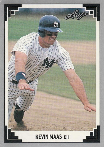 #393 Kevin Maas - New York Yankees - 1991 Leaf Baseball